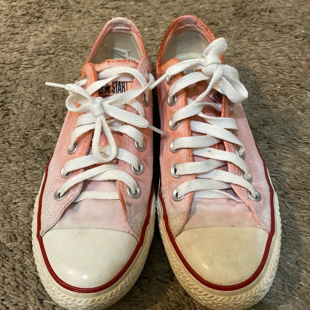 Tie Dyed Pink/White Converse